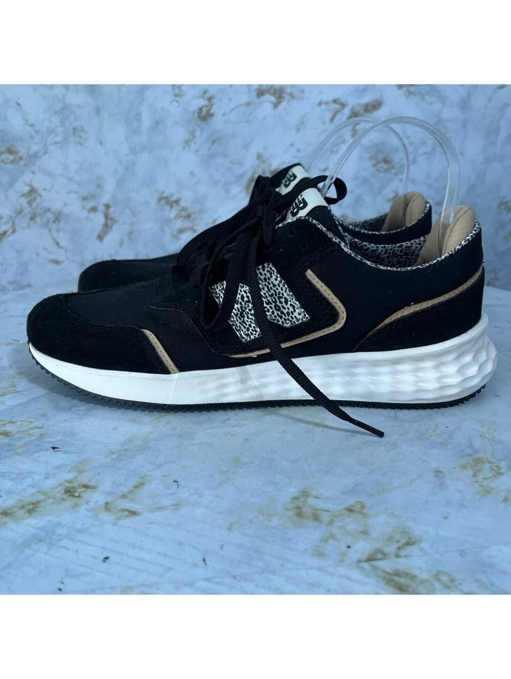New Balance FF X70 Women's Size 11 Shoes Black Brown Leopard Athletic Sneakers